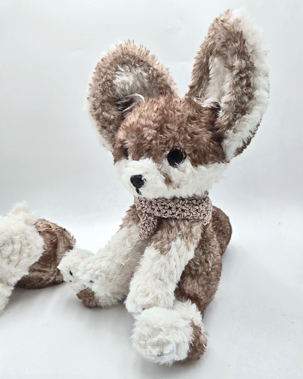 Faux Fur Enek the Fennec – Handmade Crochet Plush
