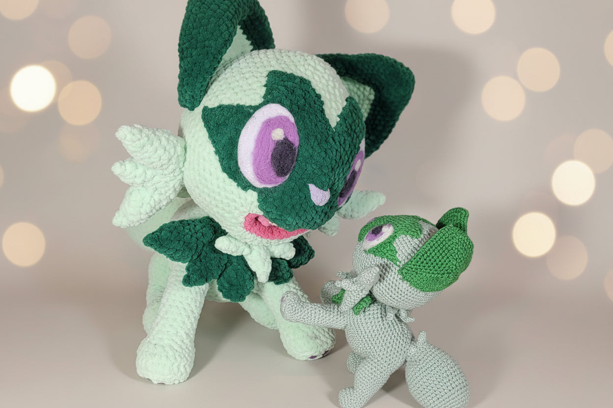 Grass Cat Crochet Pattern PDF 🌿🐱