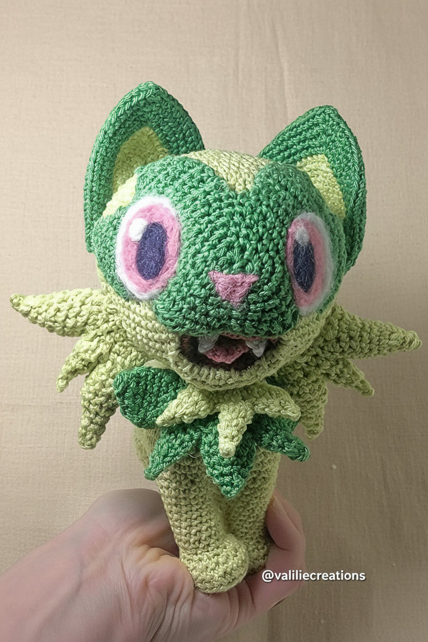 Grass Cat Crochet Pattern PDF 🌿🐱