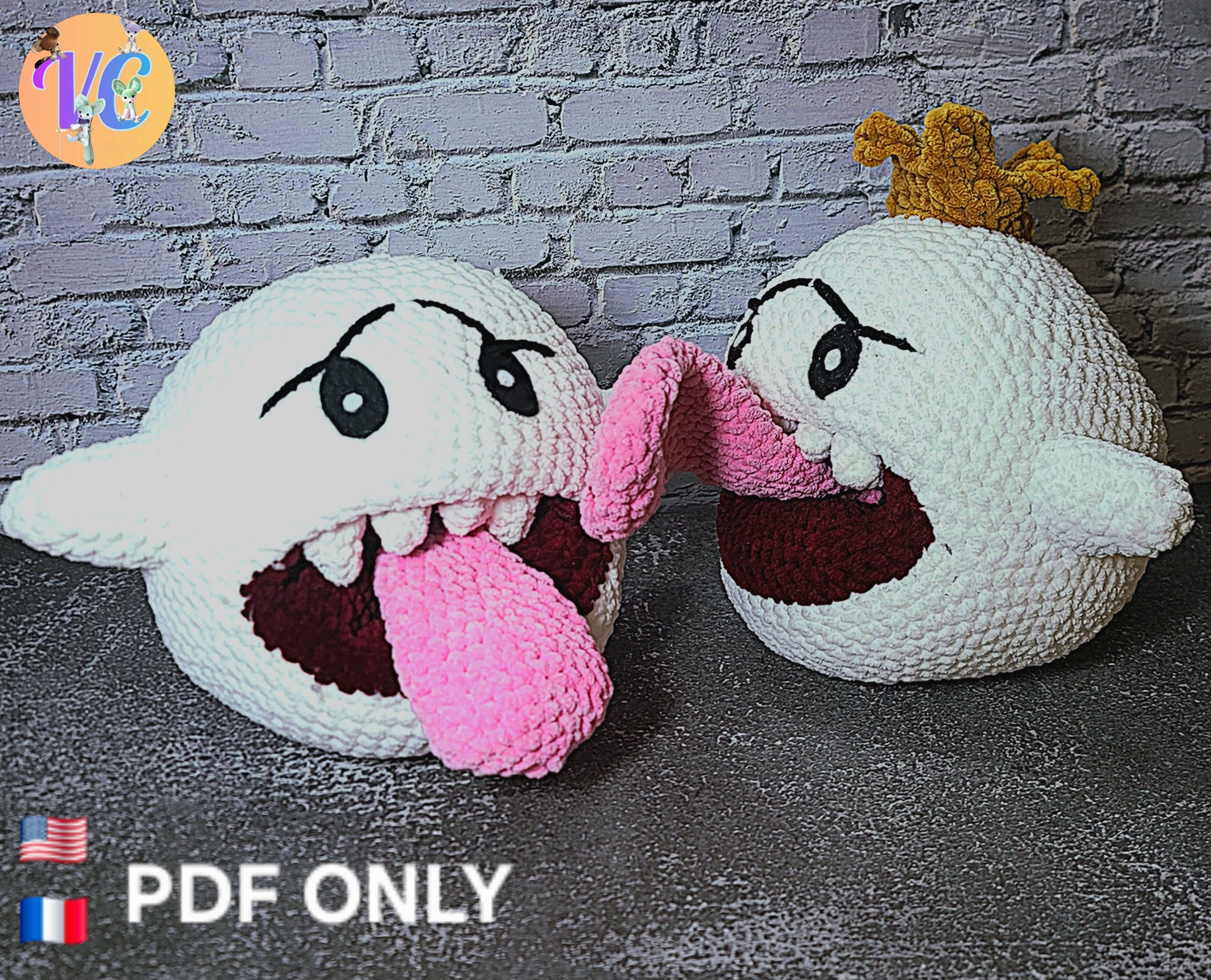 Royal Ghost Crochet Pattern (PDF) – Mini Ghost Bonus Included