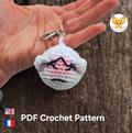 FREE Little ghost – Patron Amigurumi  Gratuit | Crochet Pattern / ghost keychain pdf
