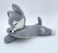 Sleeping Wolf Plush | Cozy Crochet Wolf