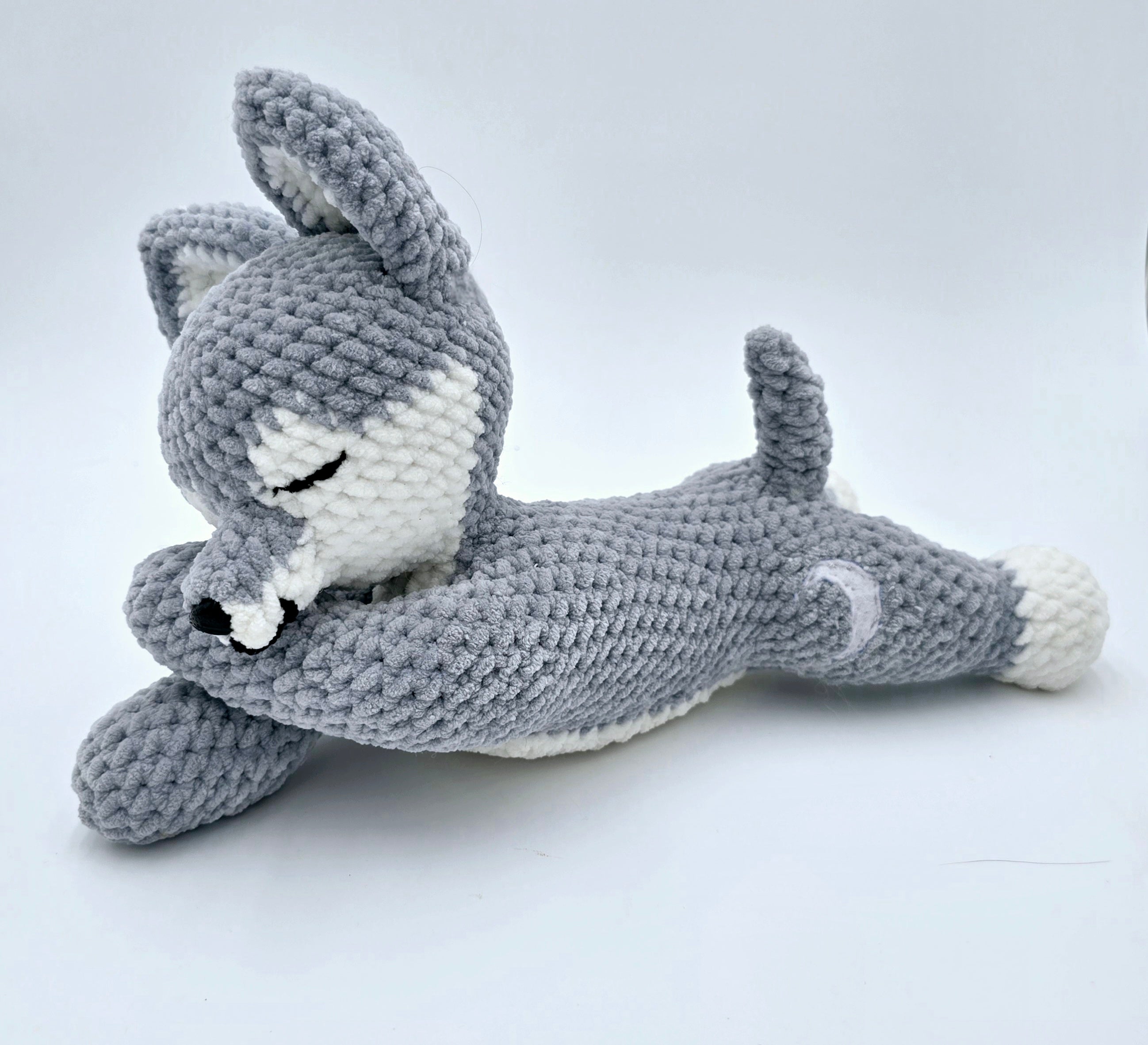 Sleeping Wolf Plush | Cozy Crochet Wolf