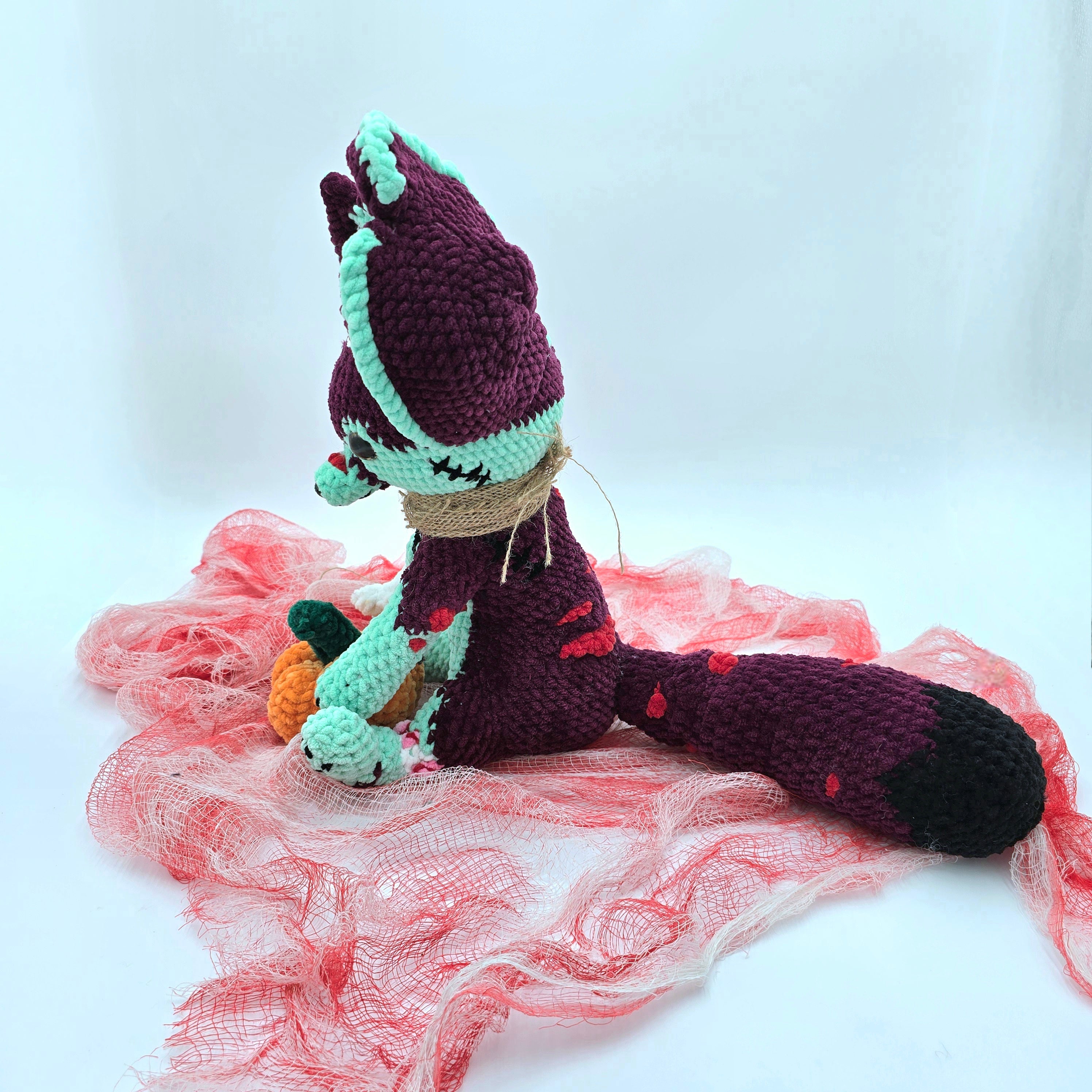Zombie Fennec Plush 🧟🦊 | Handmade Crochet Fox
