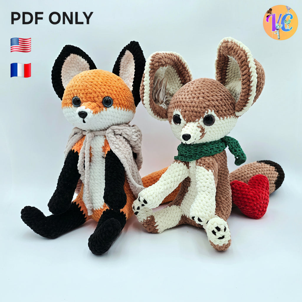 Enor & Enek Crochet Pattern Bundle PDF 🦊