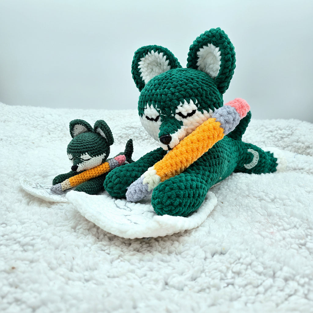 Lunor the Wolf Crochet Pattern PDF 🐺🌙