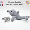 Finn the Dolphin Crochet Pattern PDF 🐬