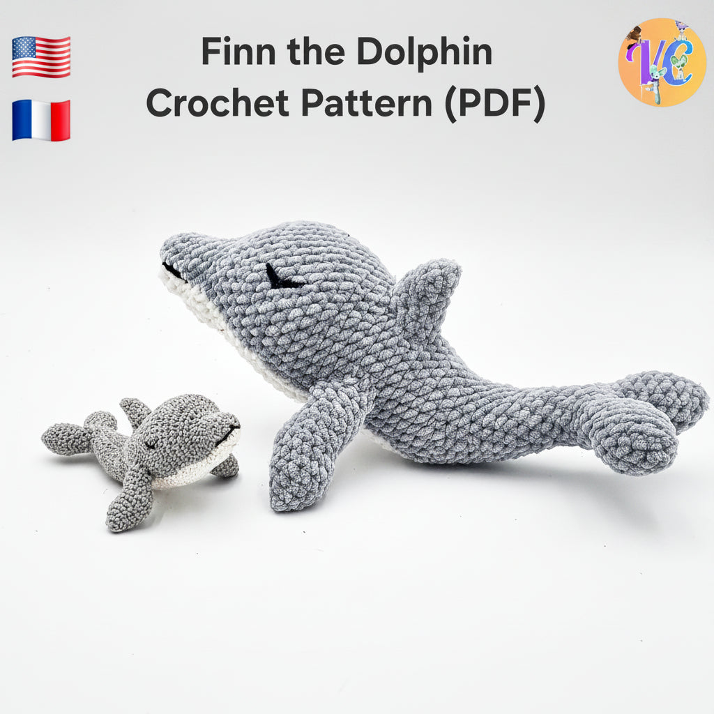 Finn the Dolphin Crochet Pattern PDF 🐬