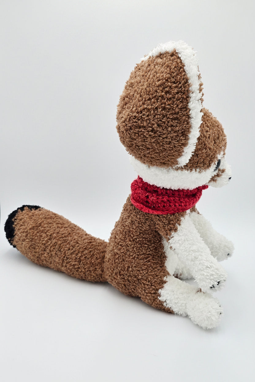 Handmade Crochet Fox Plush 🦊 | Fluffy Amigurumi Fox