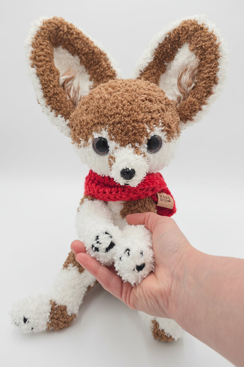 Handmade Crochet Fox Plush 🦊 | Fluffy Amigurumi Fox