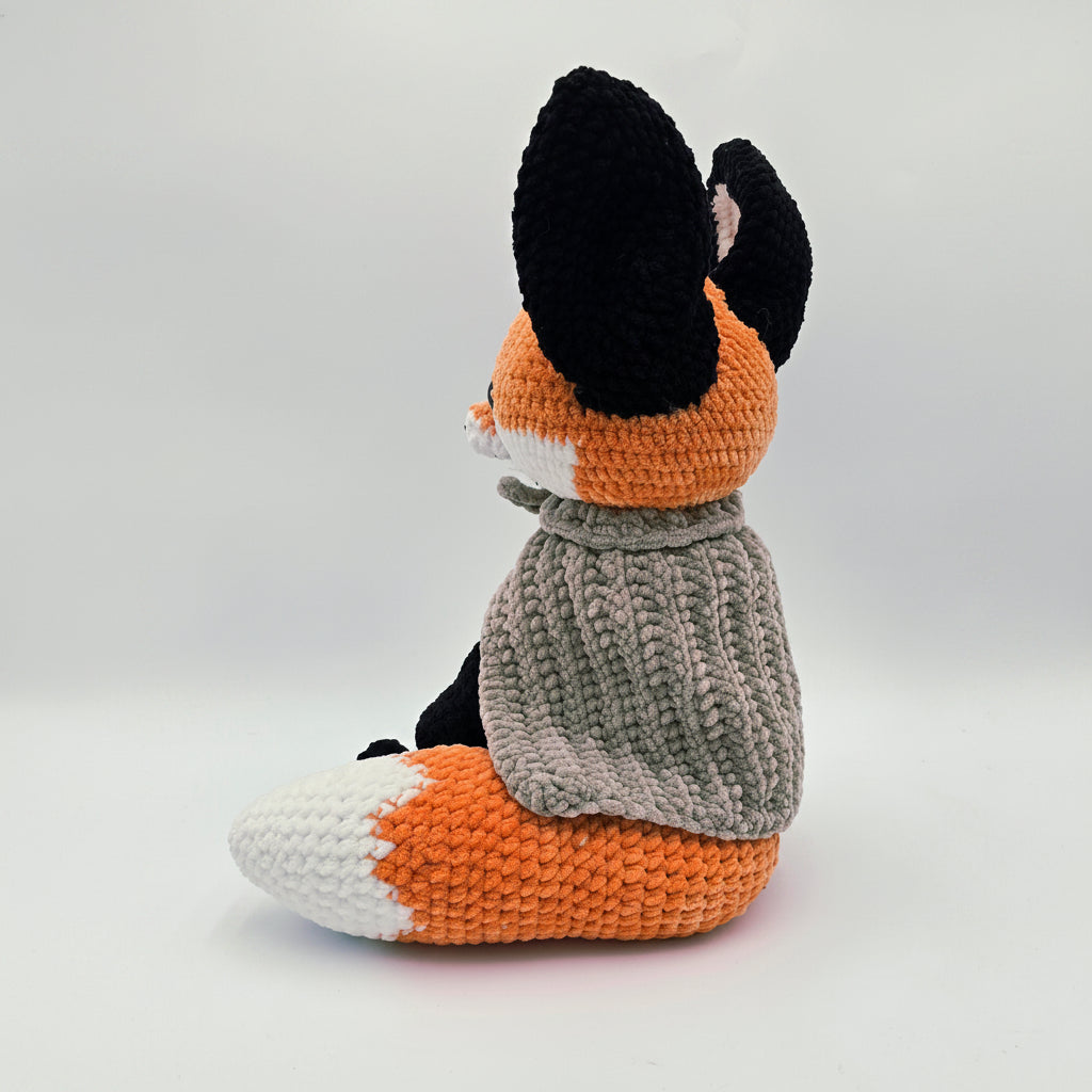 Crochet Fox Plush 🦊 | Removable Cape