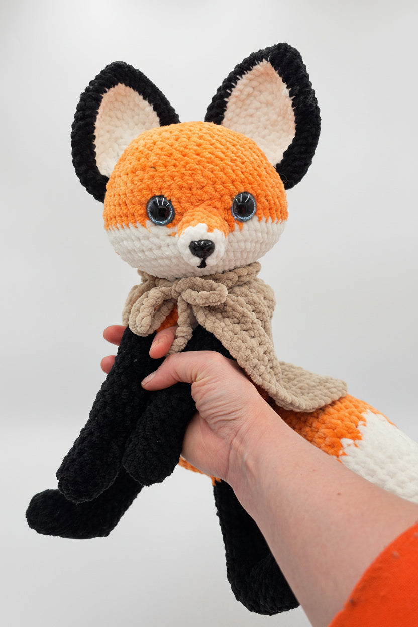 Crochet Fox Plush 🦊 | Removable Cape