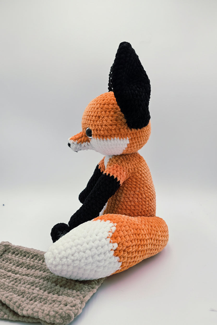 Crochet Fox Plush 🦊 | Removable Cape