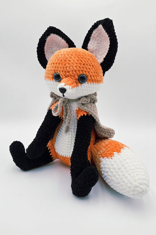 Crochet Fox Plush 🦊 | Removable Cape