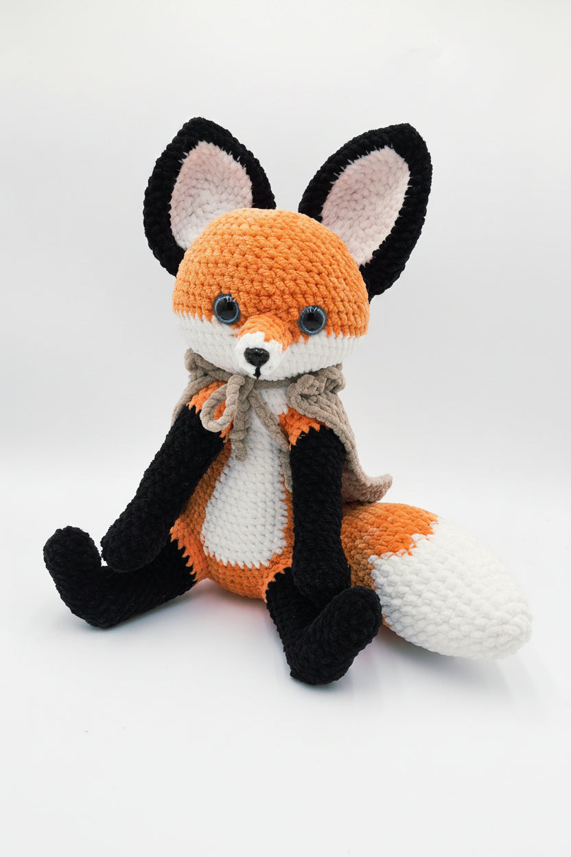 Crochet Fox Plush 🦊 | Removable Cape