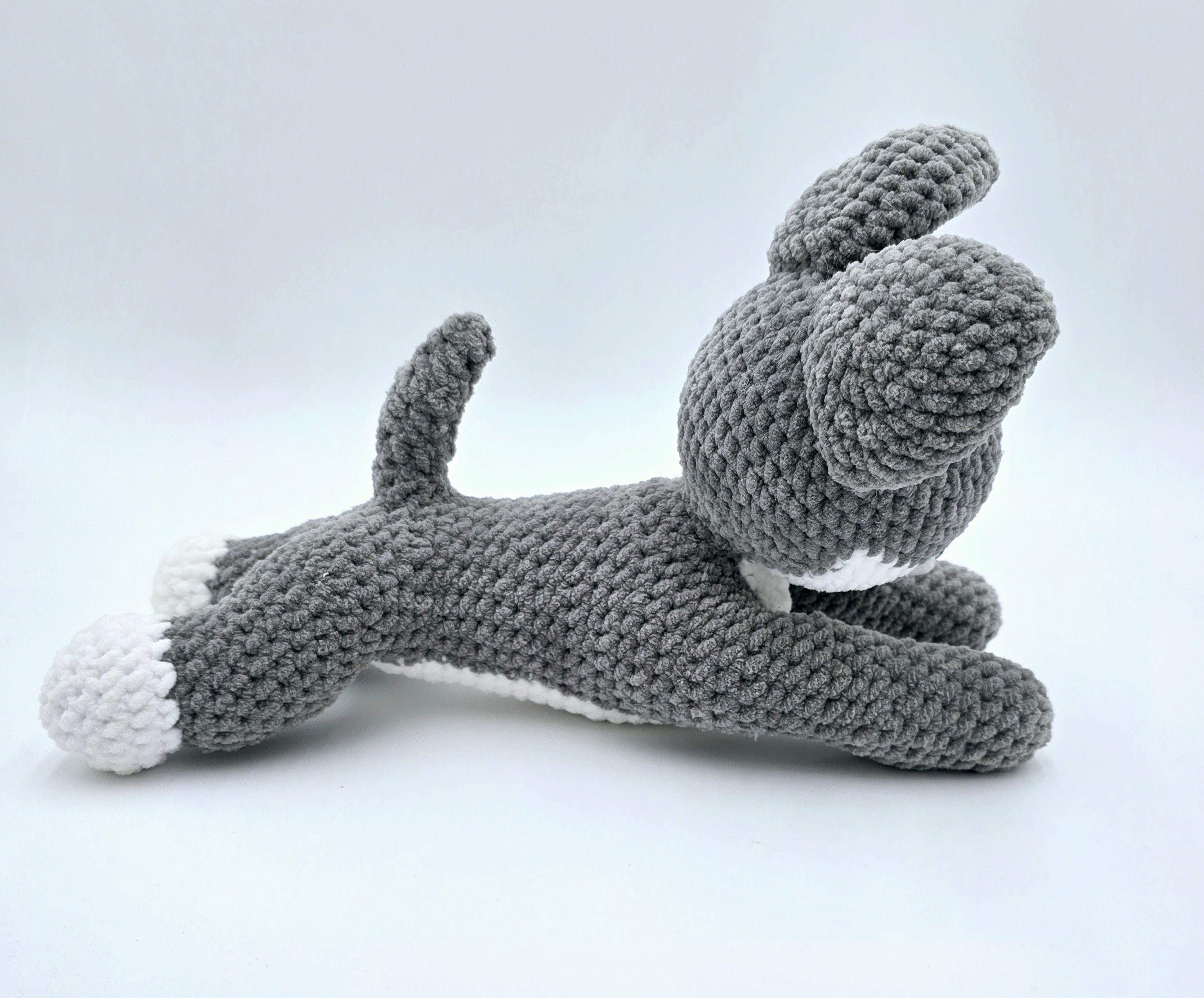 Crochet Wolf Plush | Soft Handmade Wolf Plushie