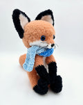 Handmade Fox Plush | Crochet Fox Plush with Scarf