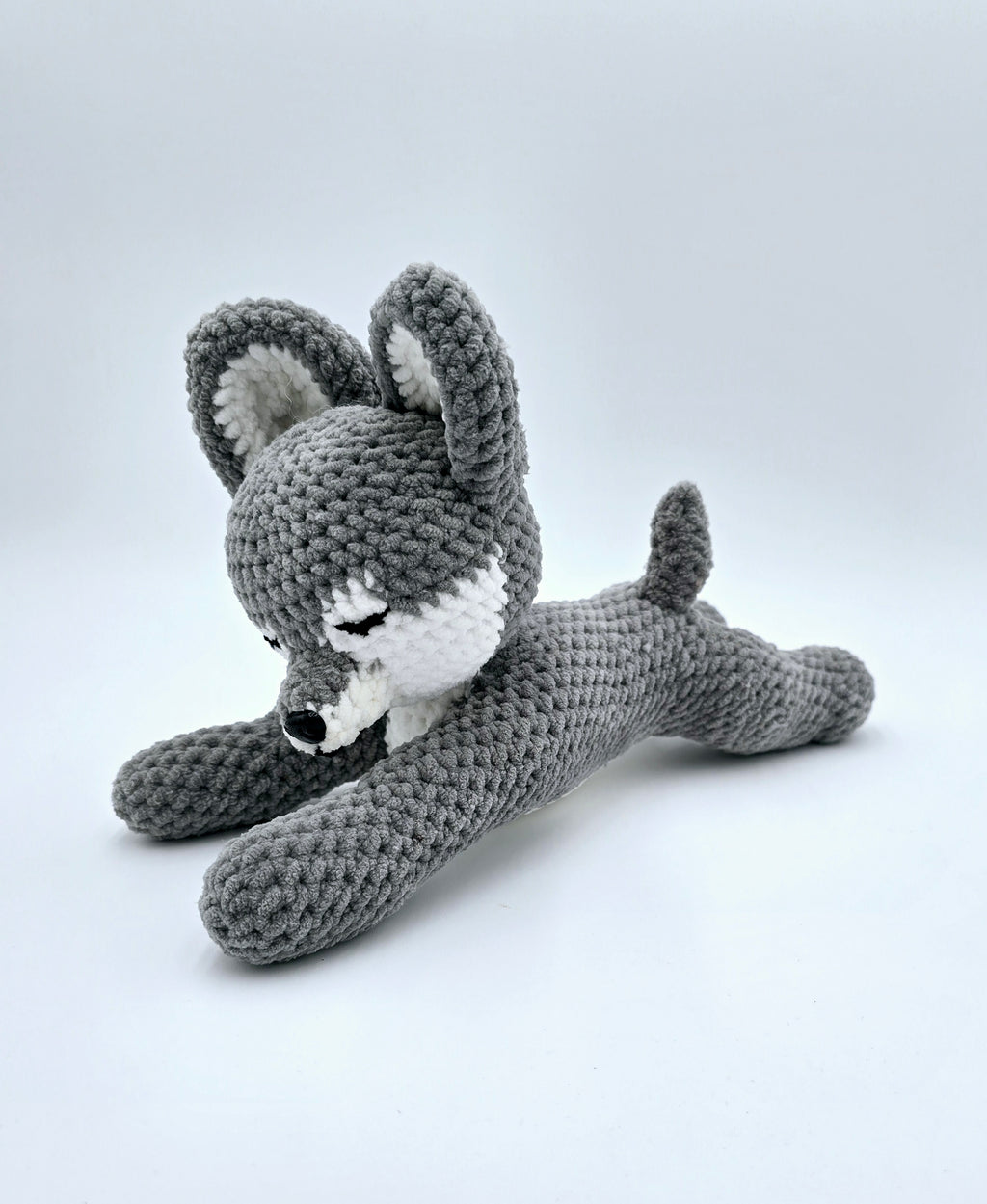 Sleeping Wolf Plush | Cozy Crochet Wolf