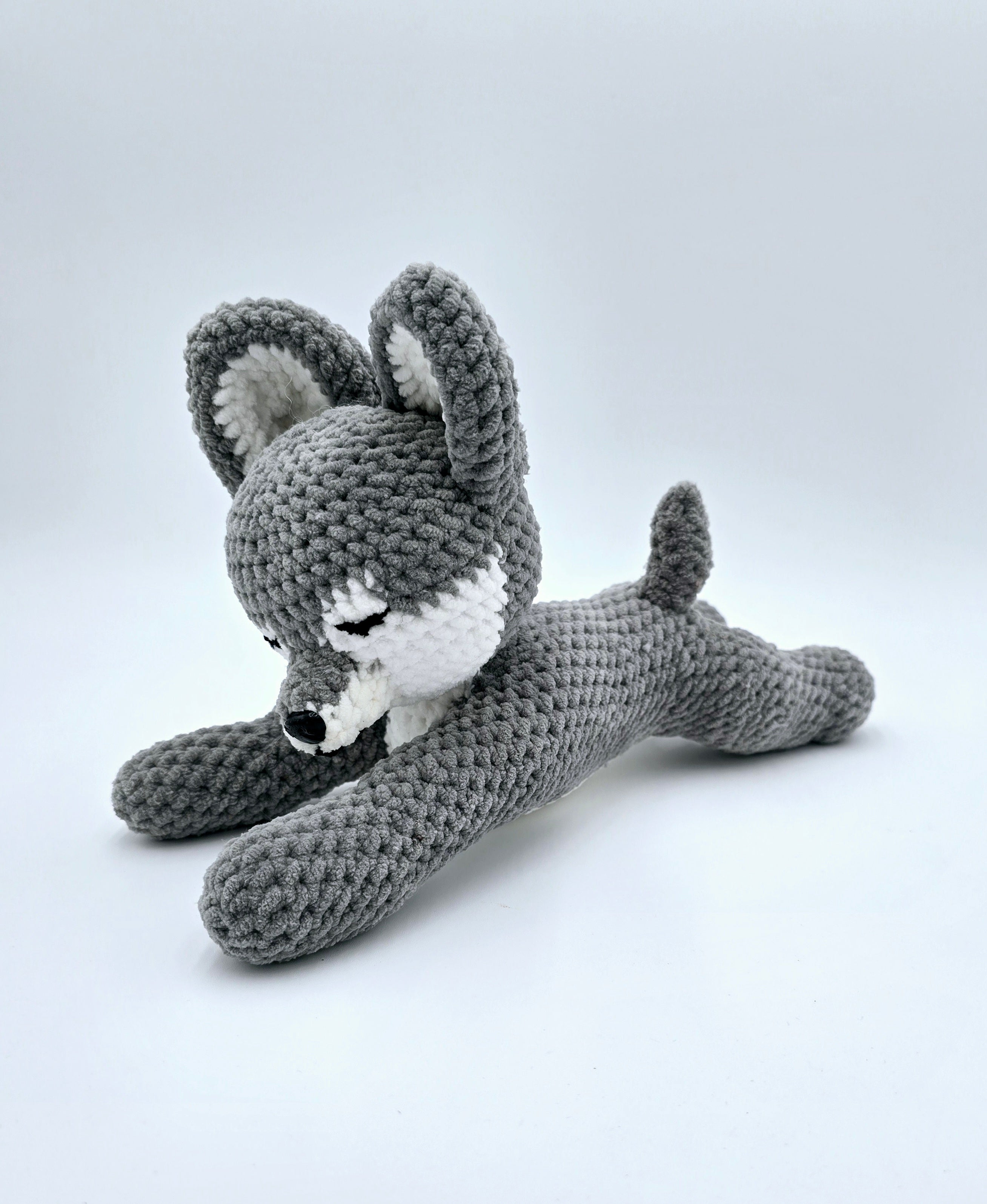 Sleeping Wolf Plush | Cozy Crochet Wolf