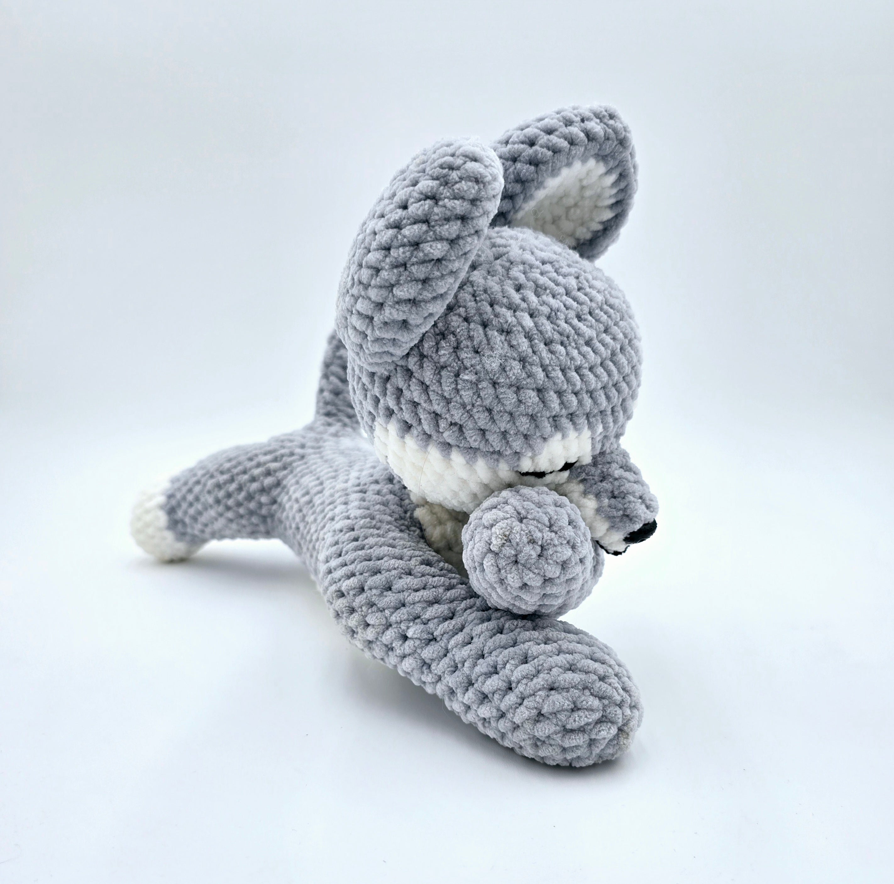 Sleeping Wolf Plush | Cozy Crochet Wolf