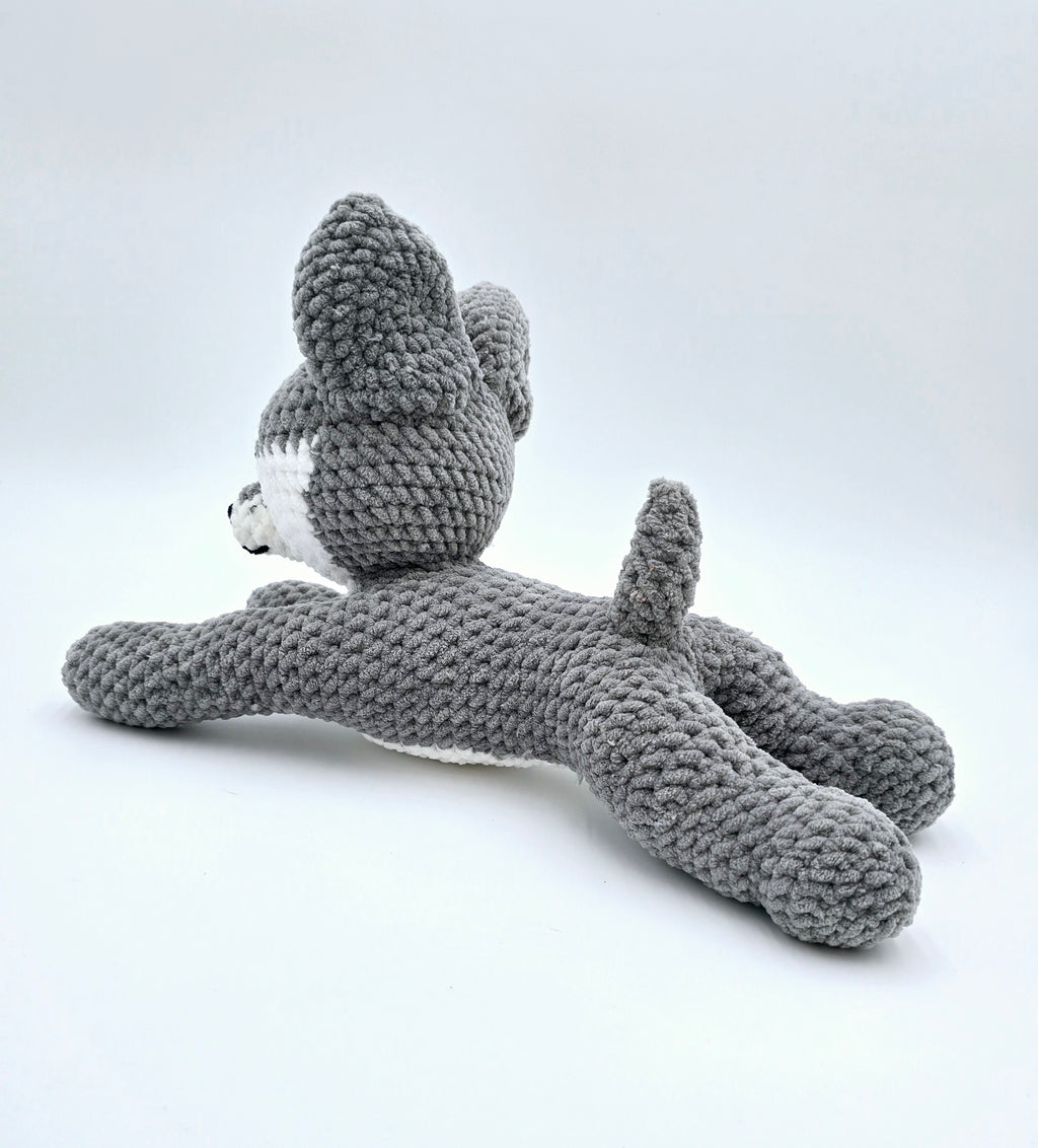 Sleeping Wolf Plush | Cozy Crochet Wolf