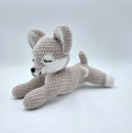 Sleepy Wolf Plush 🐺🌙 | Handmade Crochet Plush