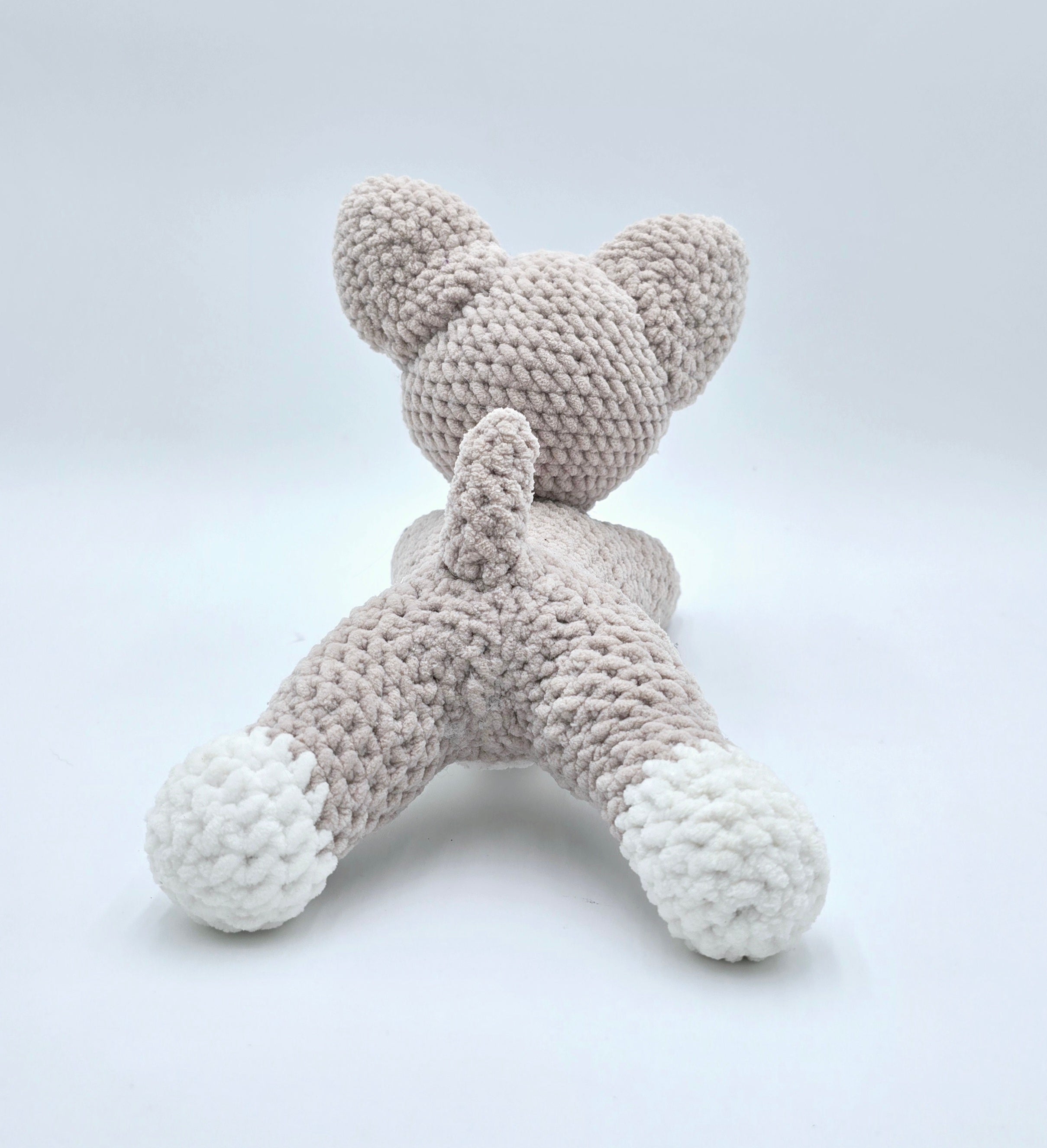 Sleepy Wolf Plush 🐺🌙 | Handmade Crochet Plush
