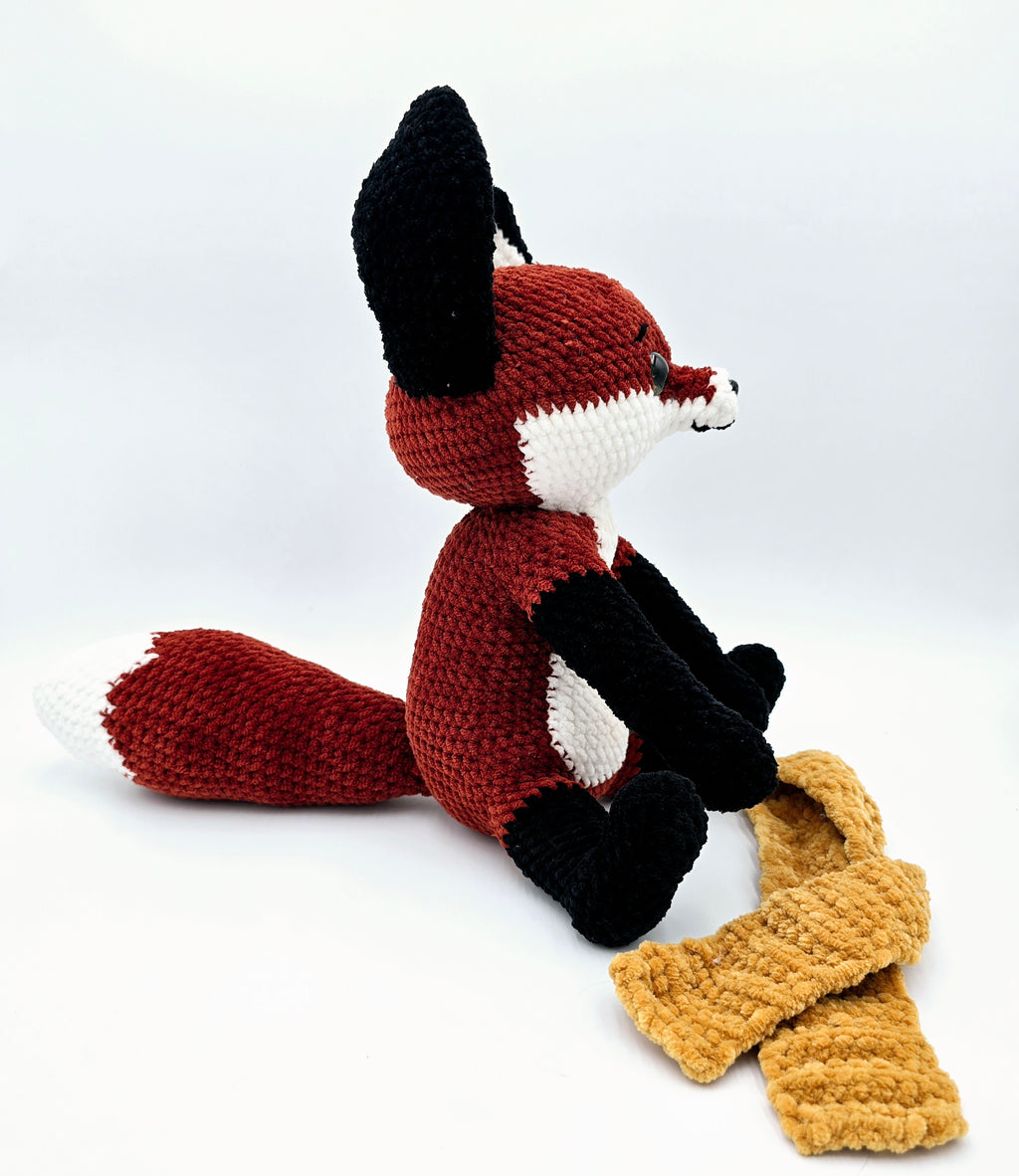 Red Fox Plush 🦊 | Handmade Crochet Fox