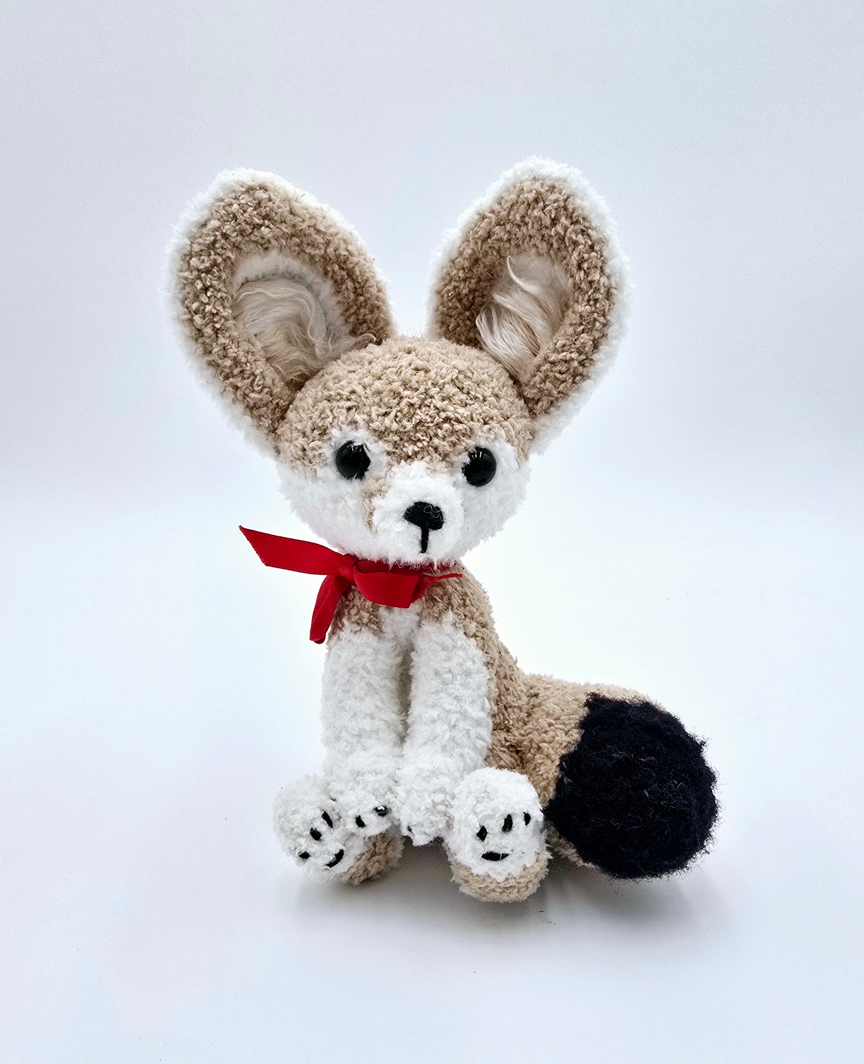 Fluffy Fennec Fox Plush 🦊✨ Handmade Crochet Plushie