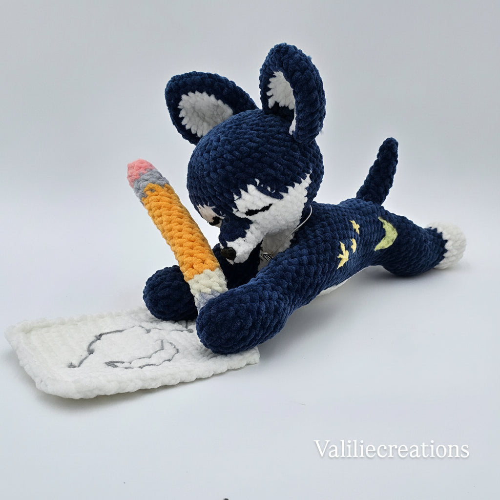 Lunor the Wolf Crochet Pattern PDF 🐺🌙