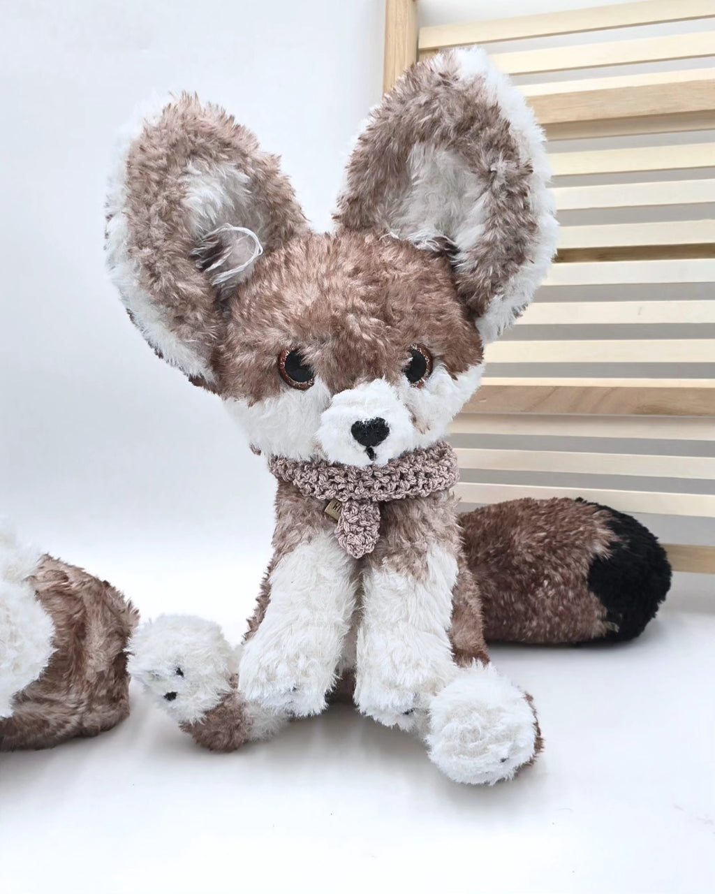 Faux Fur Enek the Fennec – Handmade Crochet Plush