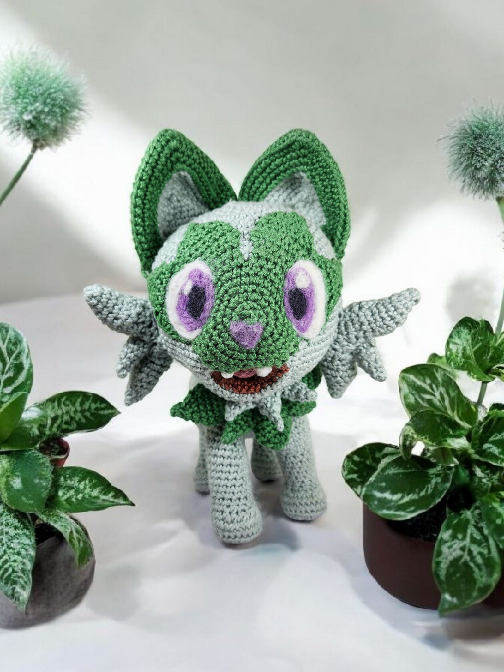 Grass Cat Crochet Pattern PDF 🌿🐱