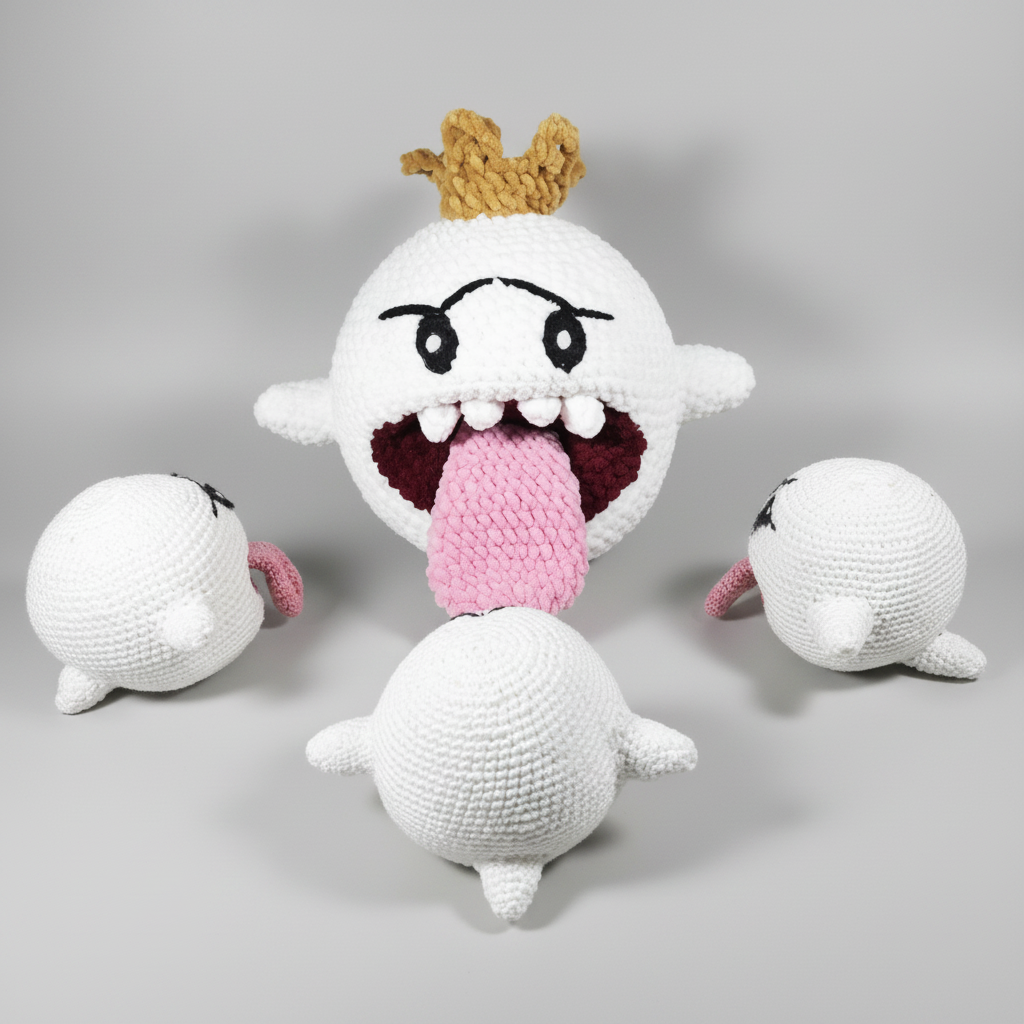 Royal Ghost Crochet Pattern (PDF) – Mini Ghost Bonus Included