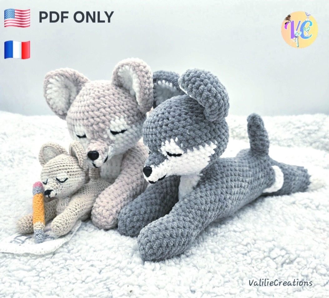 Lunor the Wolf Crochet Pattern PDF 🐺🌙