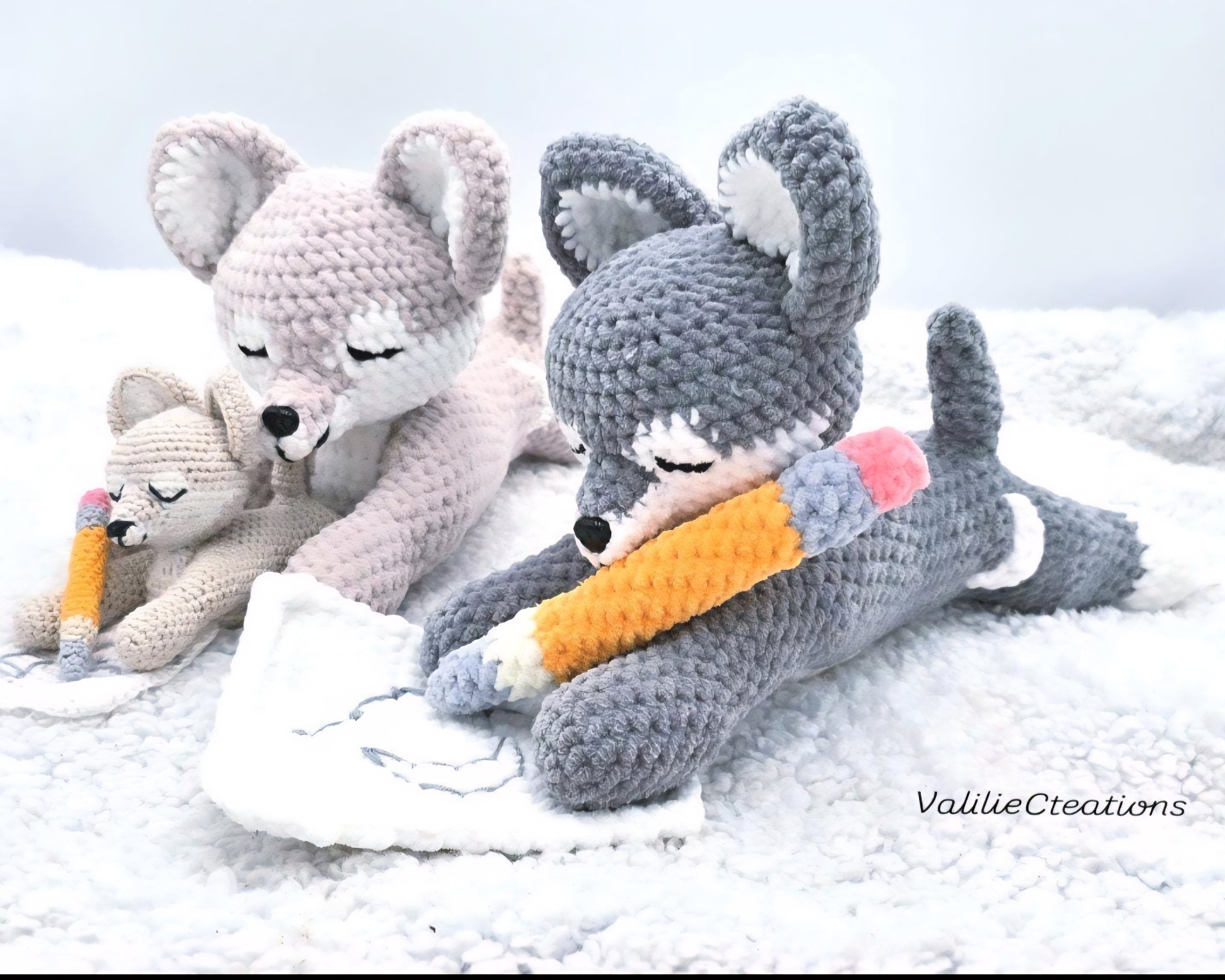 Lunor the Wolf Crochet Pattern PDF 🐺🌙