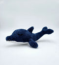 Finn the Dolphin – Navy Chenille Crochet Plush