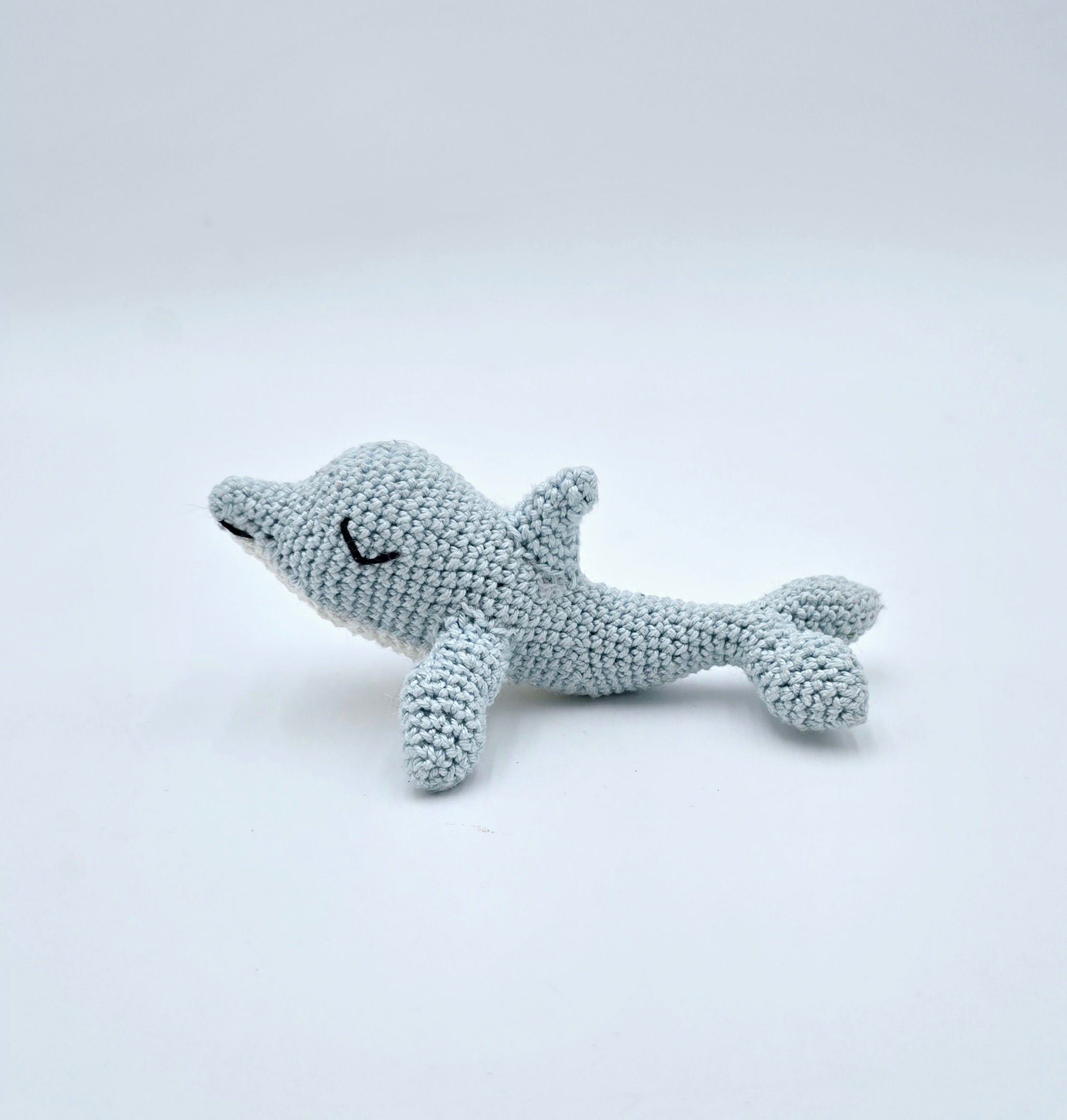 Finn the Dolphin – Pale Blue Cotton Plush