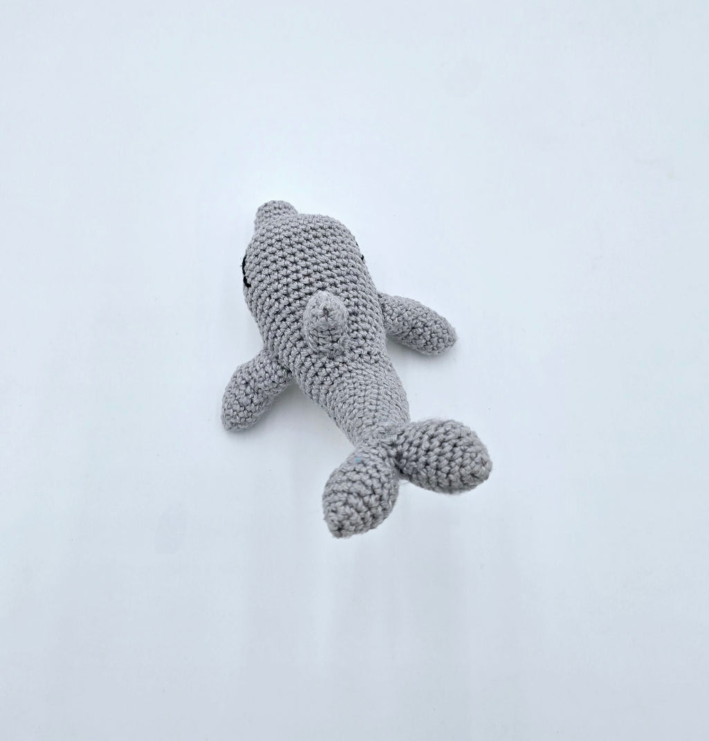 Finn the Dolphin – Grey Cotton Plush