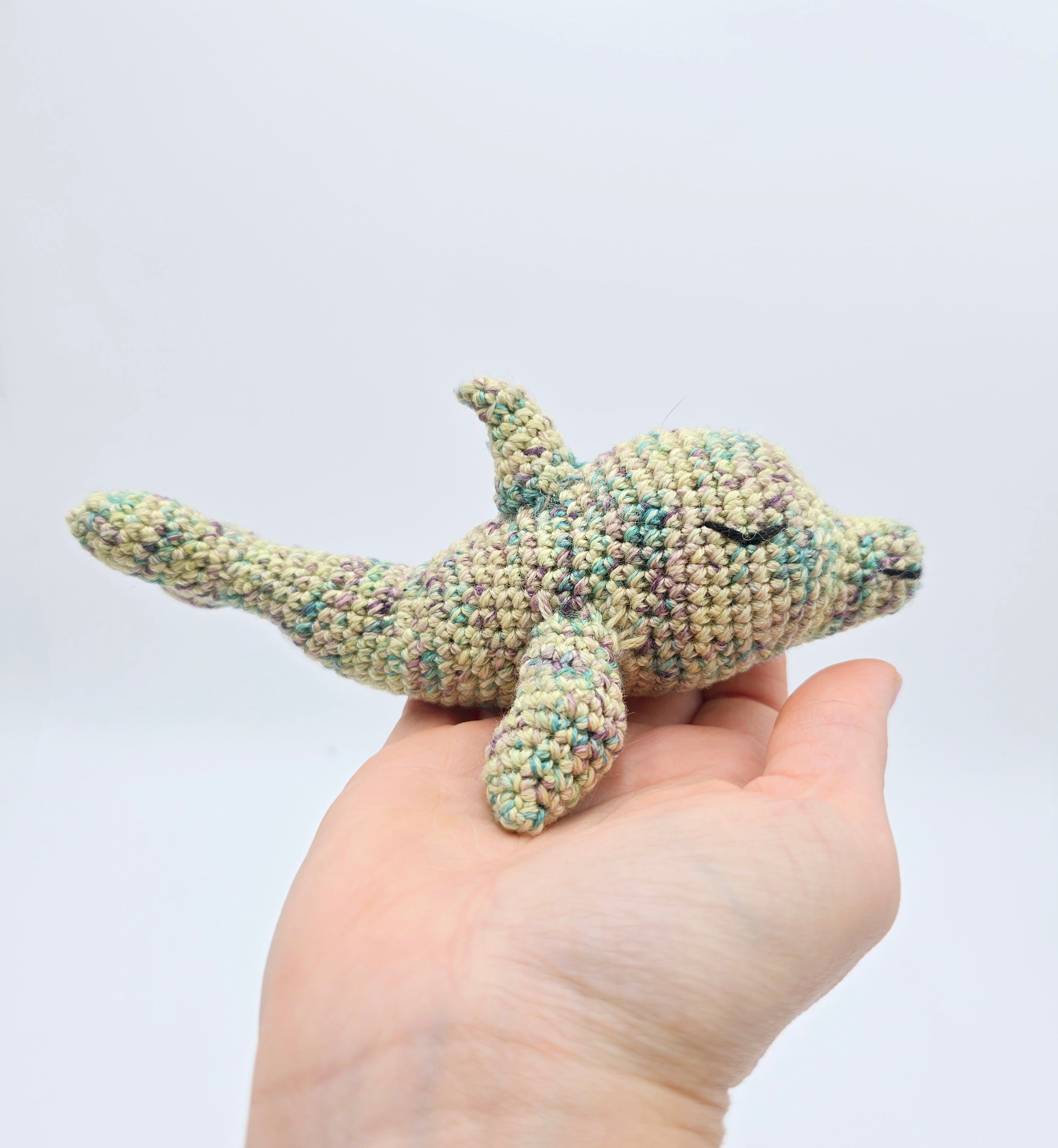 Finn the Dolphin – Thistle Speckle Crochet Plush