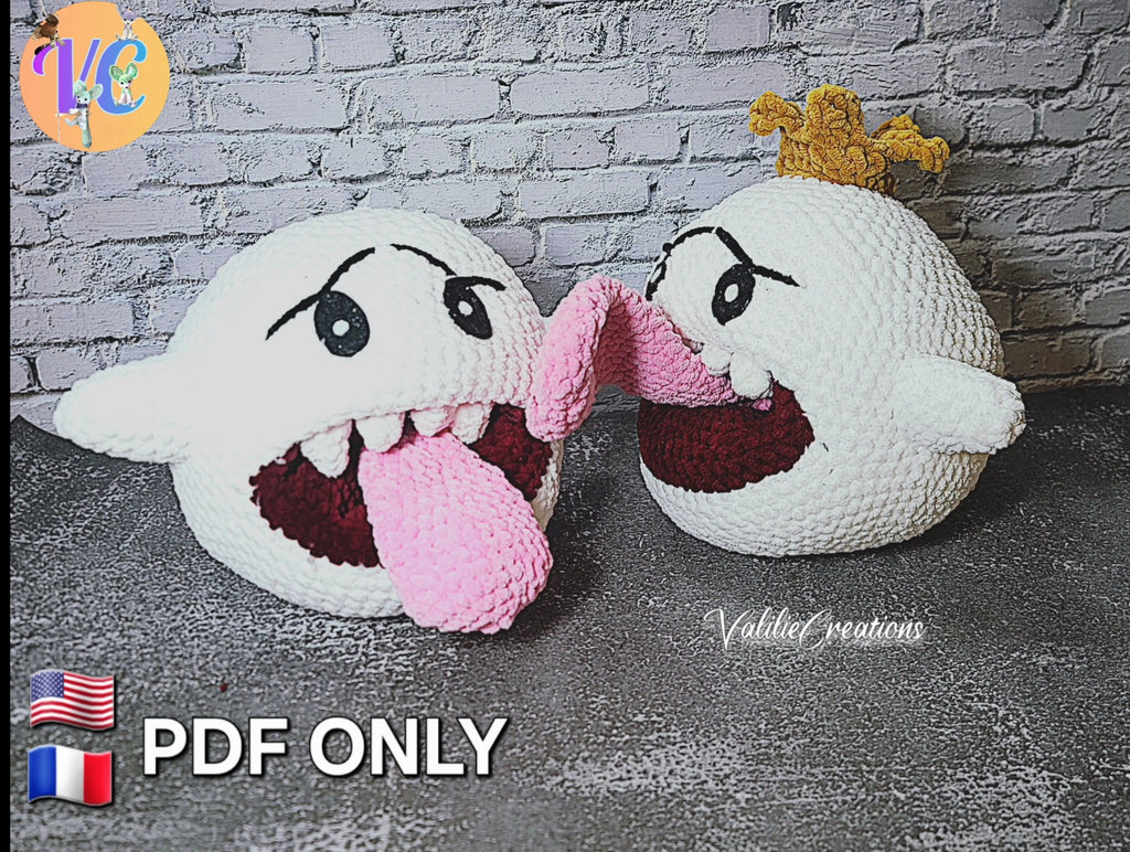 Royal Ghost Crochet Pattern (PDF) – Mini Ghost Bonus Included